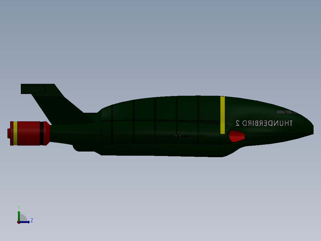 A3003275-雷鸟 2潜航器左视图
