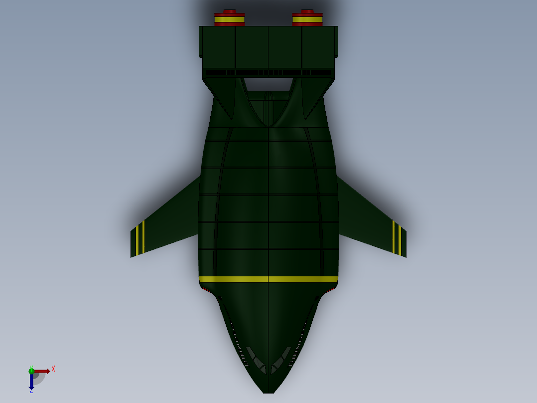 A3003275-雷鸟 2潜航器俯视图