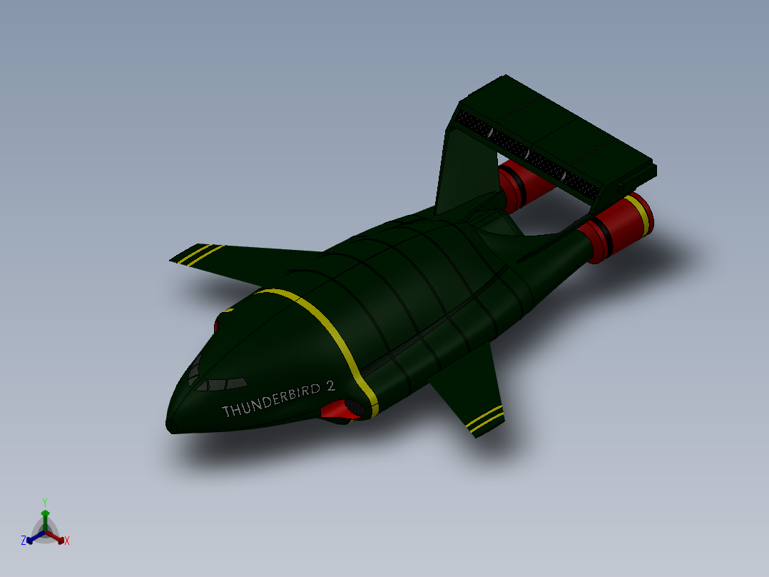 A3003275-雷鸟 2潜航器正等轴测图