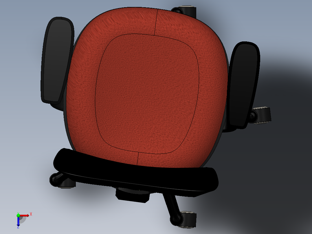 椅子、凳子(28)俯视图