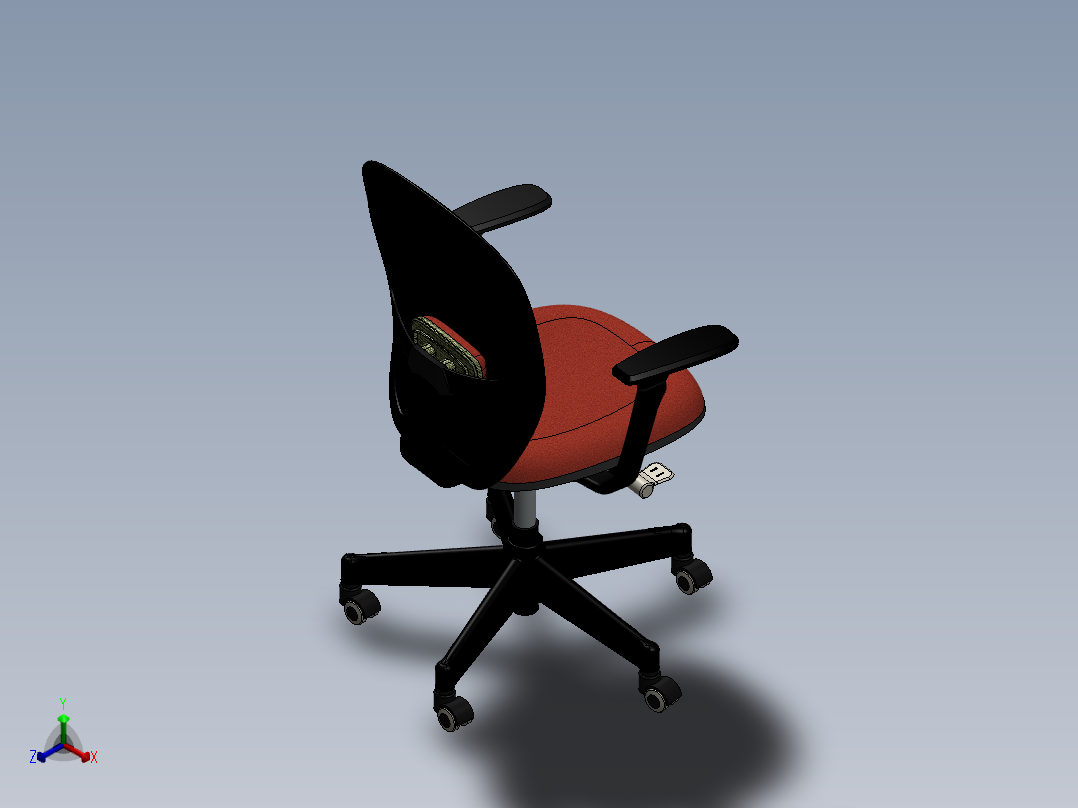 椅子、凳子(28)正等轴测图