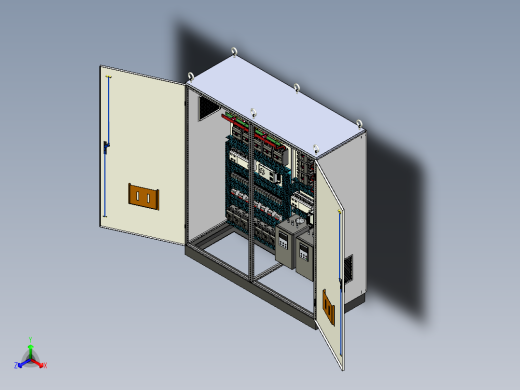 双柜组装630Aplc4011+630A竖装plc控制柜 56237