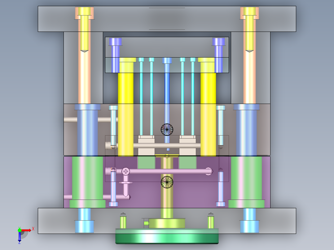 U盘盖注塑模设计--1469578--300俯视图