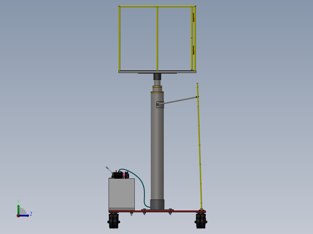 剪叉式升降机 、升降机(14)左视图