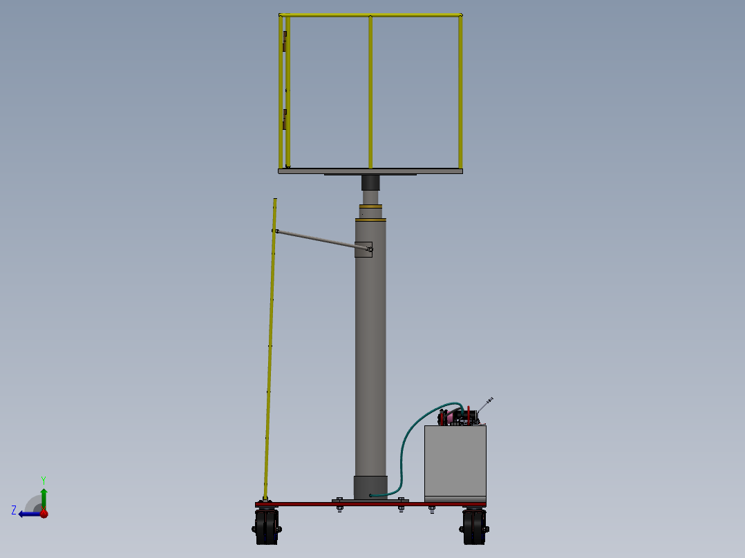剪叉式升降机 、升降机(14)右视图
