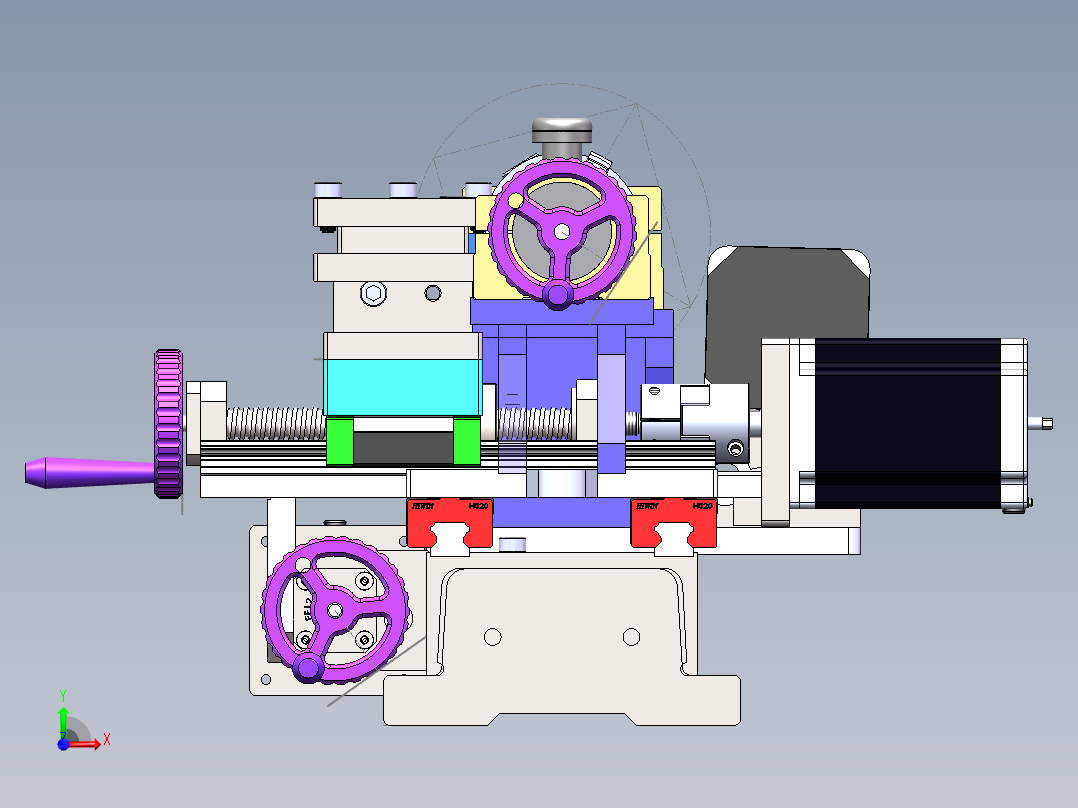 桌面数控小车床 887979前视图