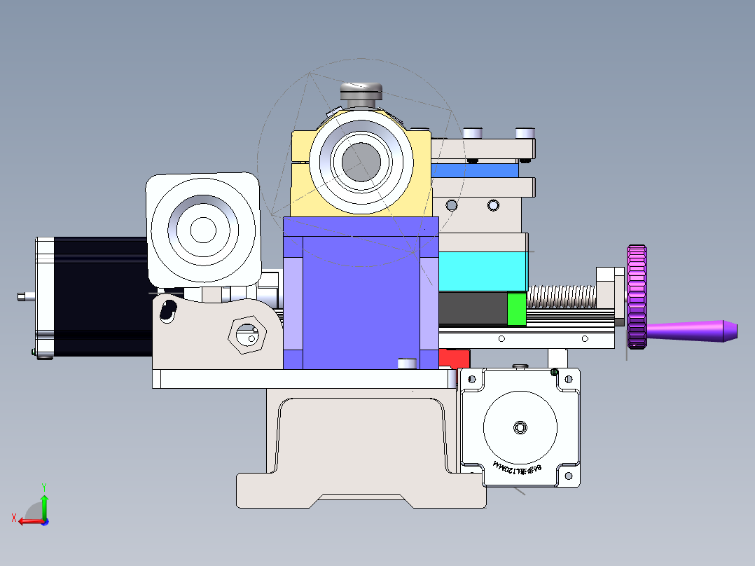 桌面数控小车床 887979后视图