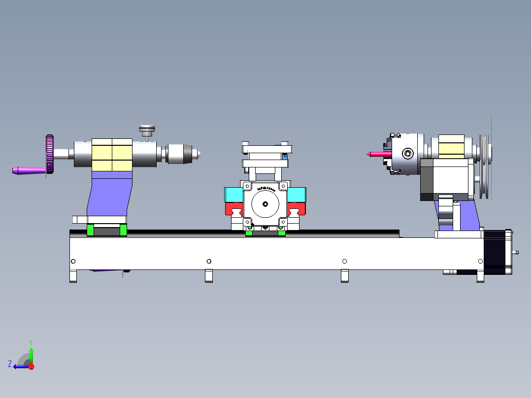桌面数控小车床 887979右视图