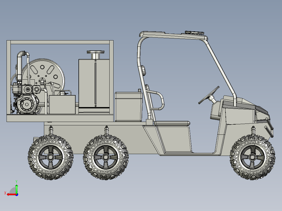 卡丁车 钢管车(46)后视图