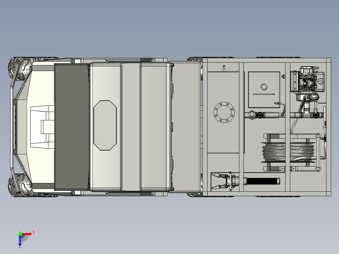 卡丁车 钢管车(46)俯视图