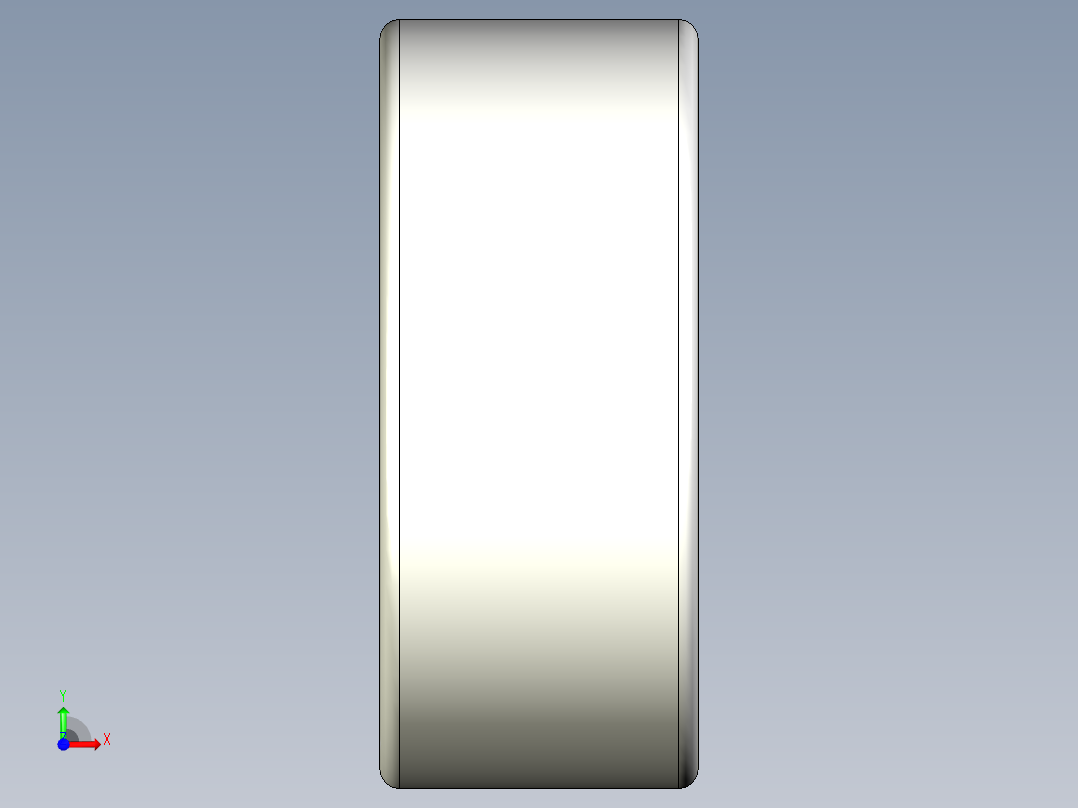 完整的公制HK-2RS系列，拉伸杯，密封，双开口滚针轴承库SolidWorks和Step模型前视图
