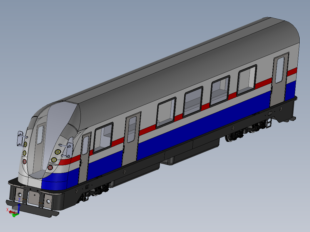 火车机车列车tcdd-e68000-tran-1831-模型格式为 sw