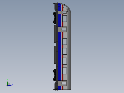 火车机车列车tcdd-e68000-tran-1831-模型格式为 sw左视缩略图
