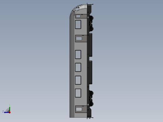 火车机车列车tcdd-e68000-tran-1831-模型格式为 sw右视缩略图