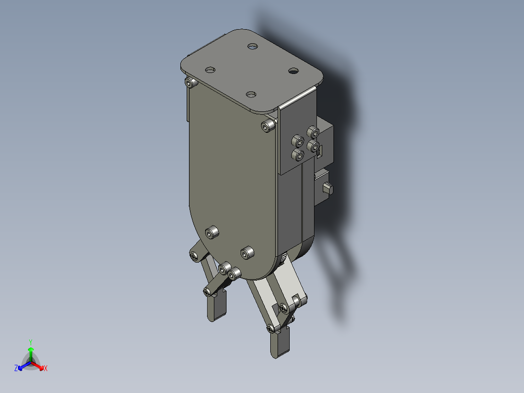 四杆机构夹爪设计