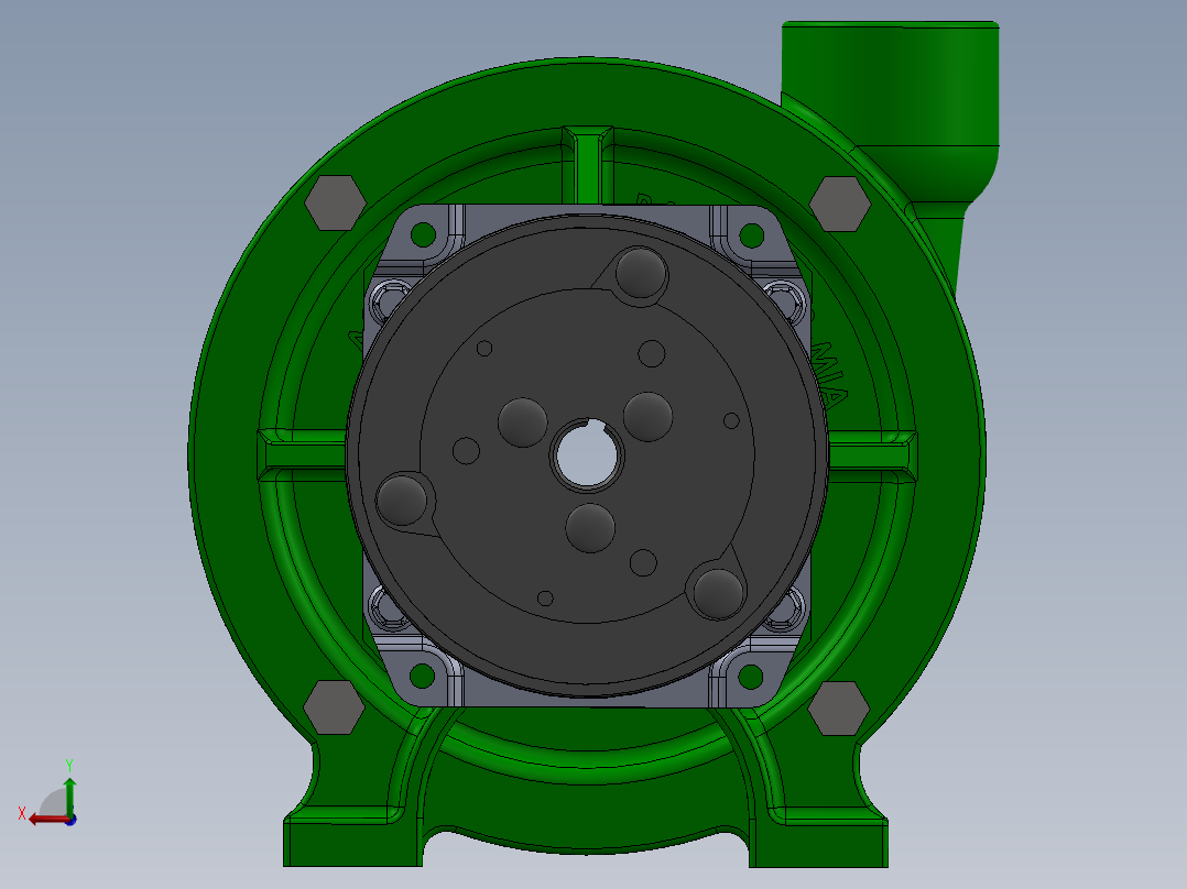 FMC-150-MAG皮带驱动离心泵模型后视图