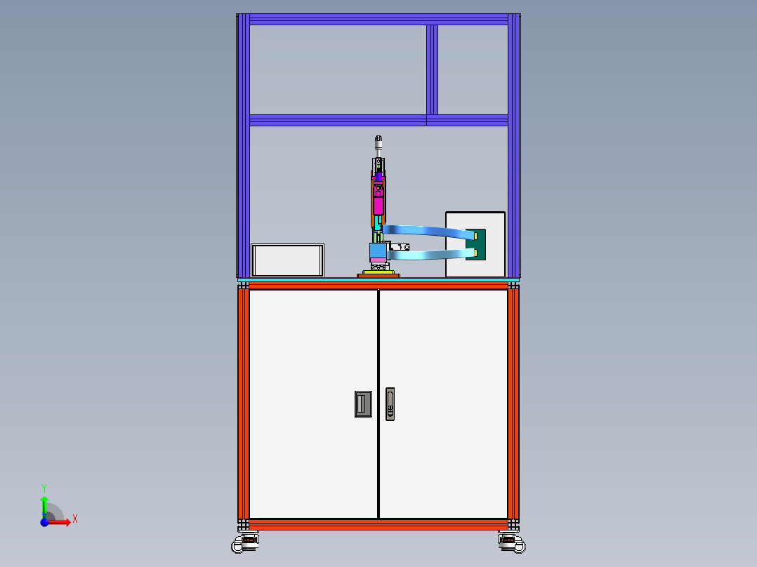 碳刷架点焊机前视图