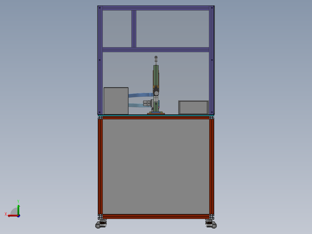 碳刷架点焊机后视图
