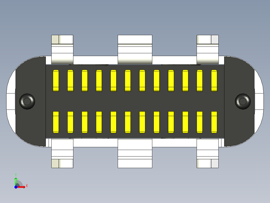 USB Type-C 24P 雌性垂直-110前视图