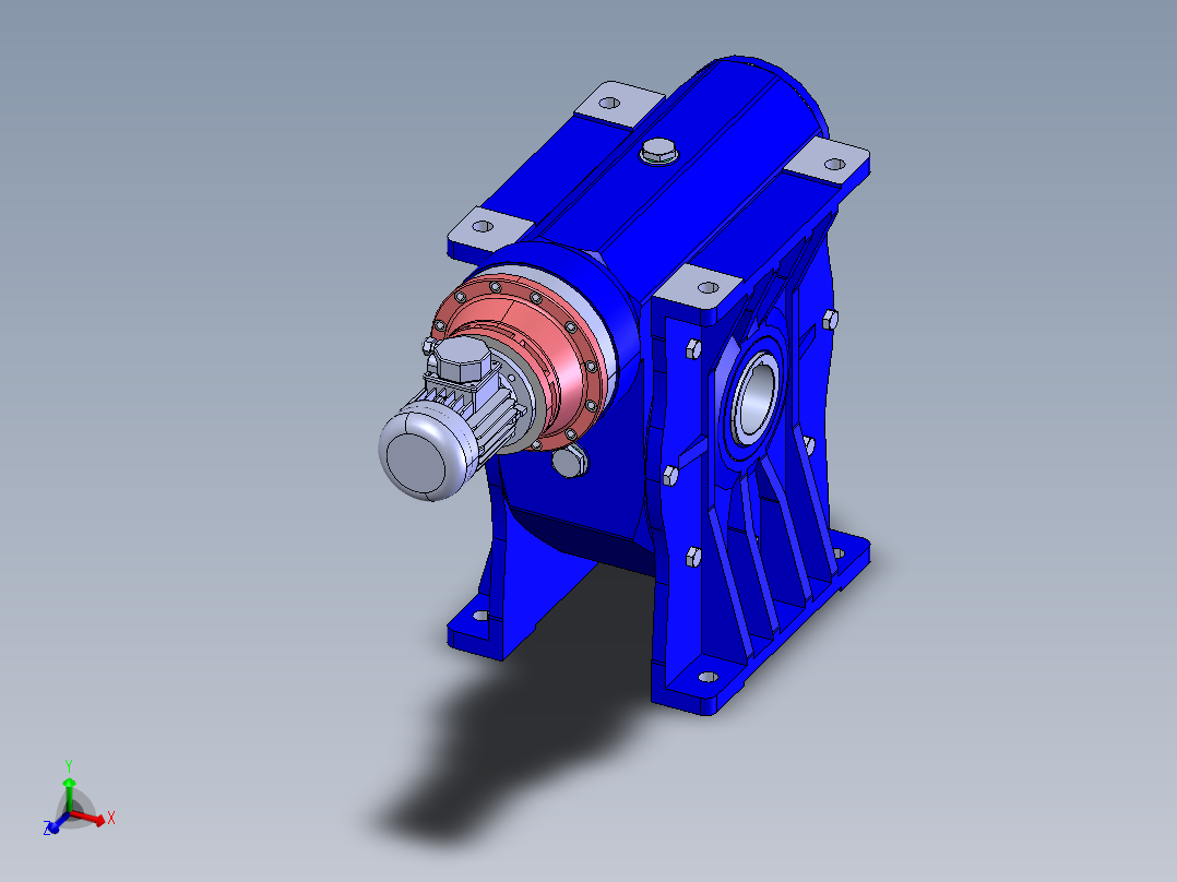 CBS215 和 CBS180 STM 减速机主视图