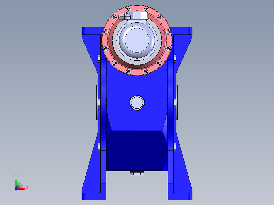 CBS215 和 CBS180 STM 减速机前视图