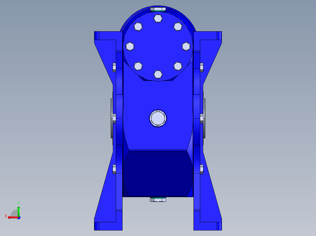 CBS215 和 CBS180 STM 减速机后视图