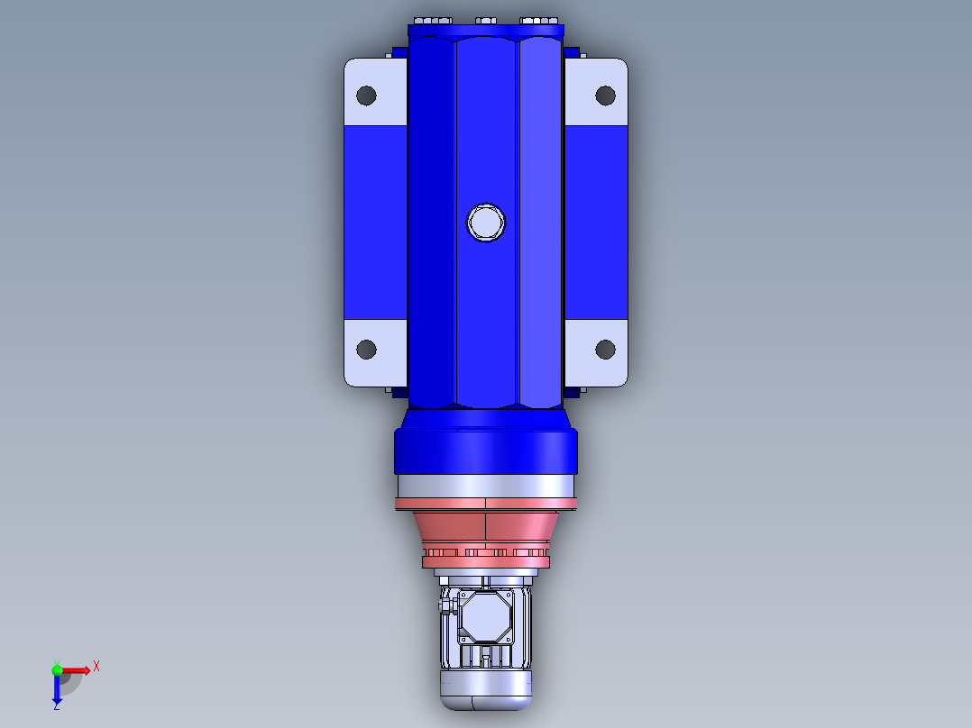 CBS215 和 CBS180 STM 减速机俯视图