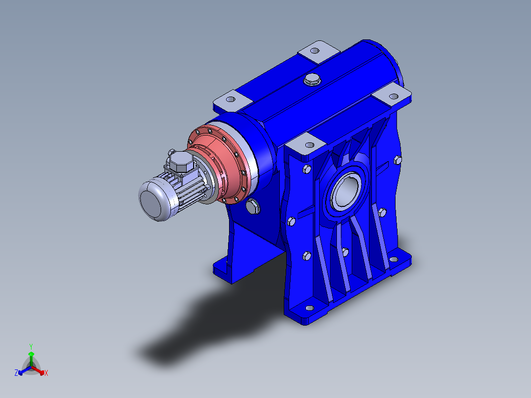 CBS215 和 CBS180 STM 减速机正等轴测图