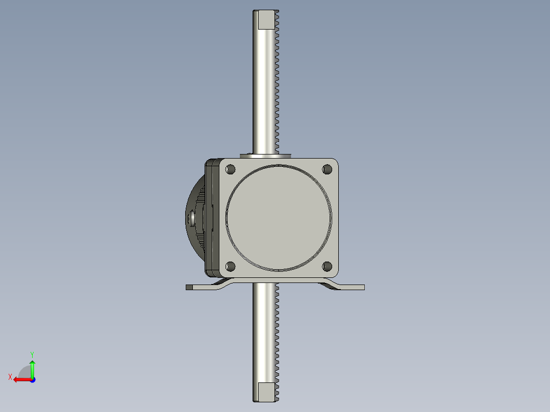 6W定速直线电机带刹车后视图