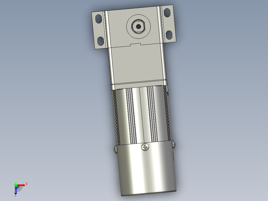 6W定速直线电机带刹车俯视图