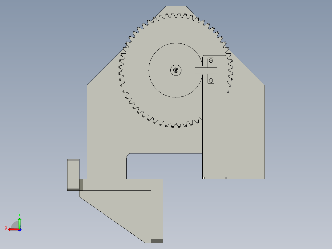 YWP200K4-02-02-00换工位电机组件后视图
