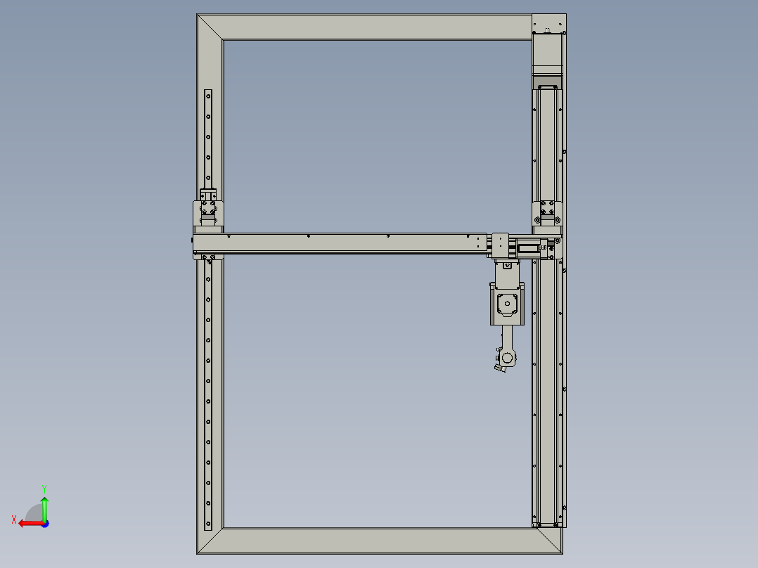 三维全自动焊接机后视图