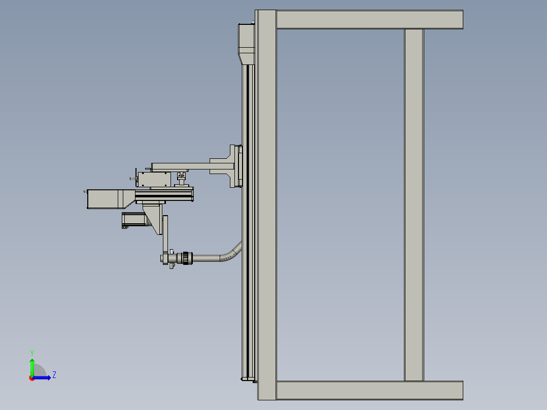 三维全自动焊接机左视图
