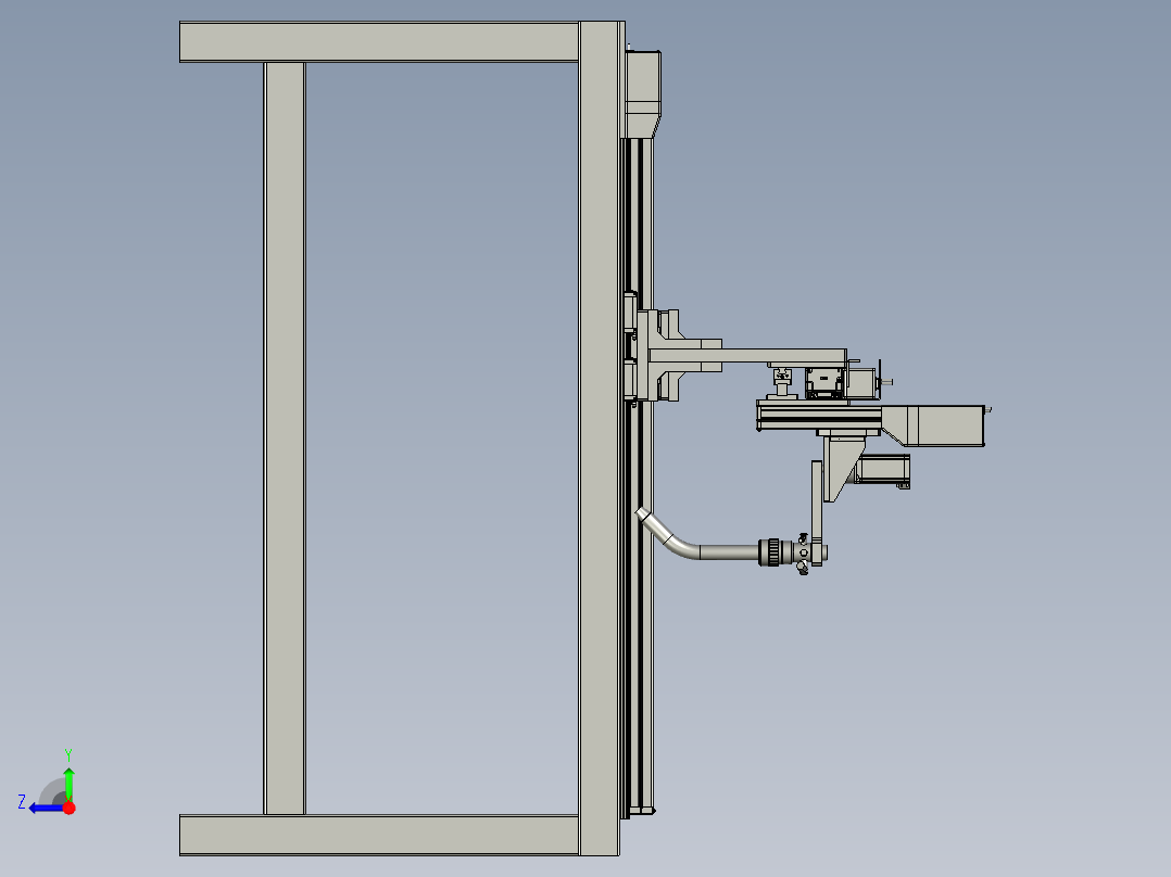 三维全自动焊接机右视图