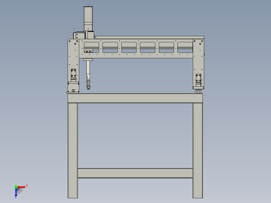 三维全自动焊接机俯视图
