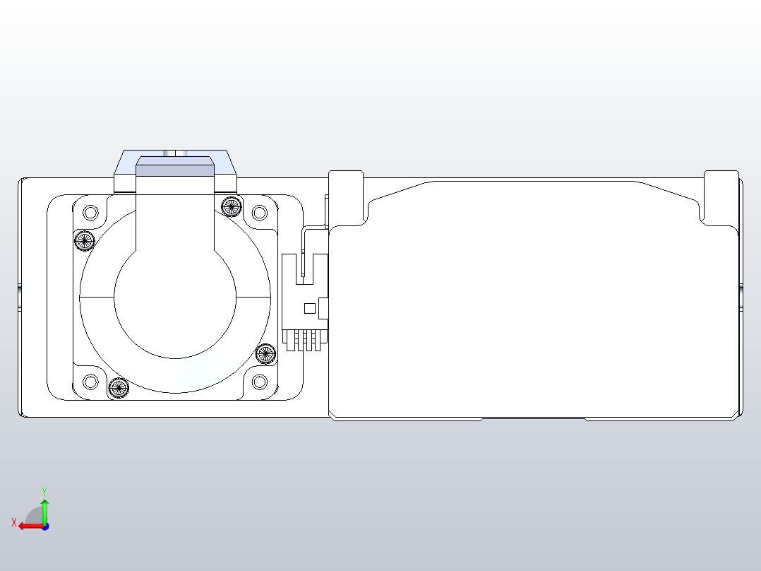 日规模组半封闭丝杆TPA-HNR-120D-1610C-L500-MR-Y-P40-N3后视图