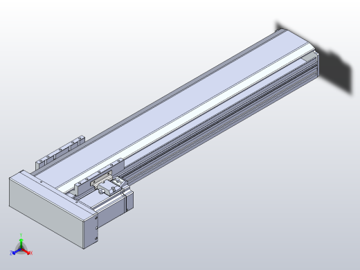 日规模组半封闭丝杆TPA-HNR-120D-1610C-L500-MR-Y-P40-N3正等轴测缩略图
