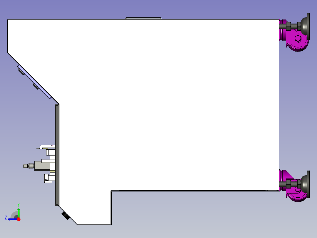 产品探针测试设备右视图