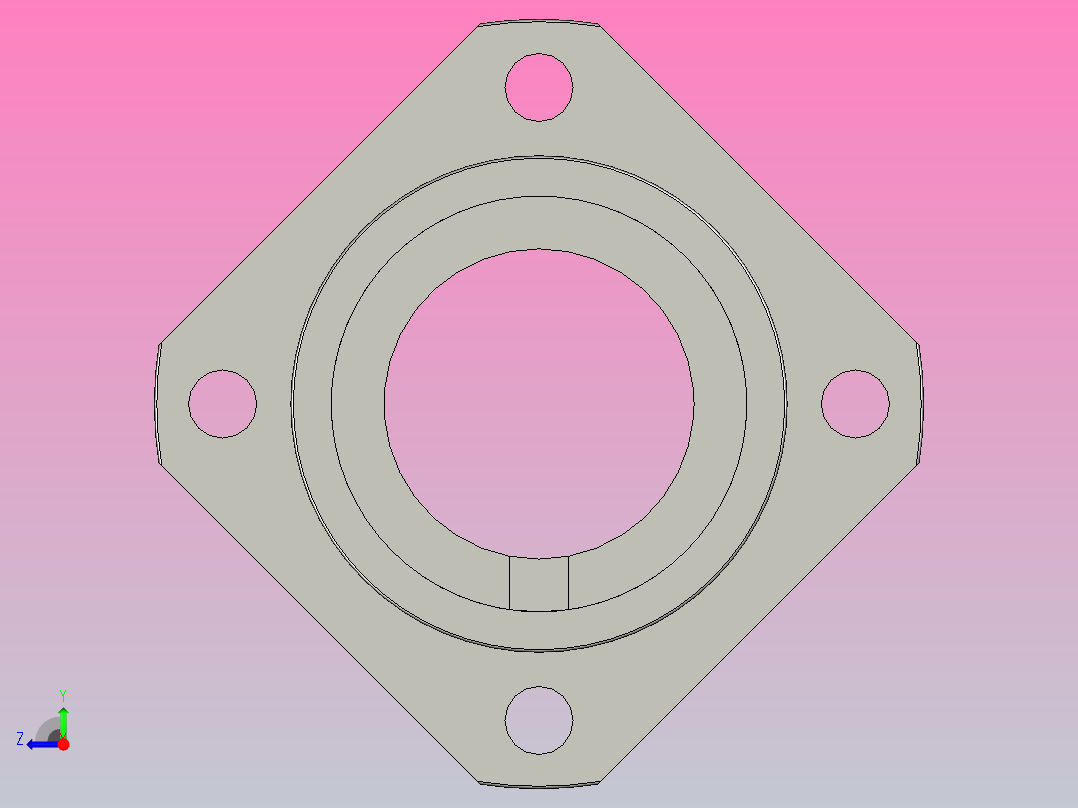 LMK25ML直线轴承，滑块右视图