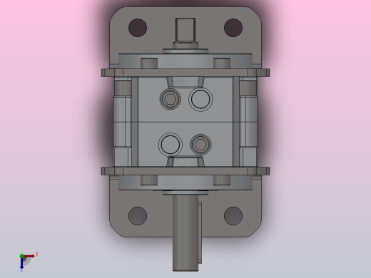 CRB1系列大型叶片式摆动气缸[CRB1LK63-90S]俯视缩略图