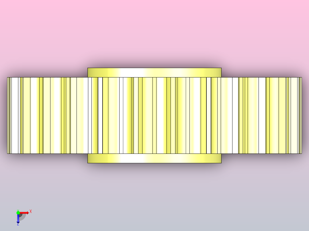JS 812-25T-R35-C1 SS812系列机加工主动轮俯视图