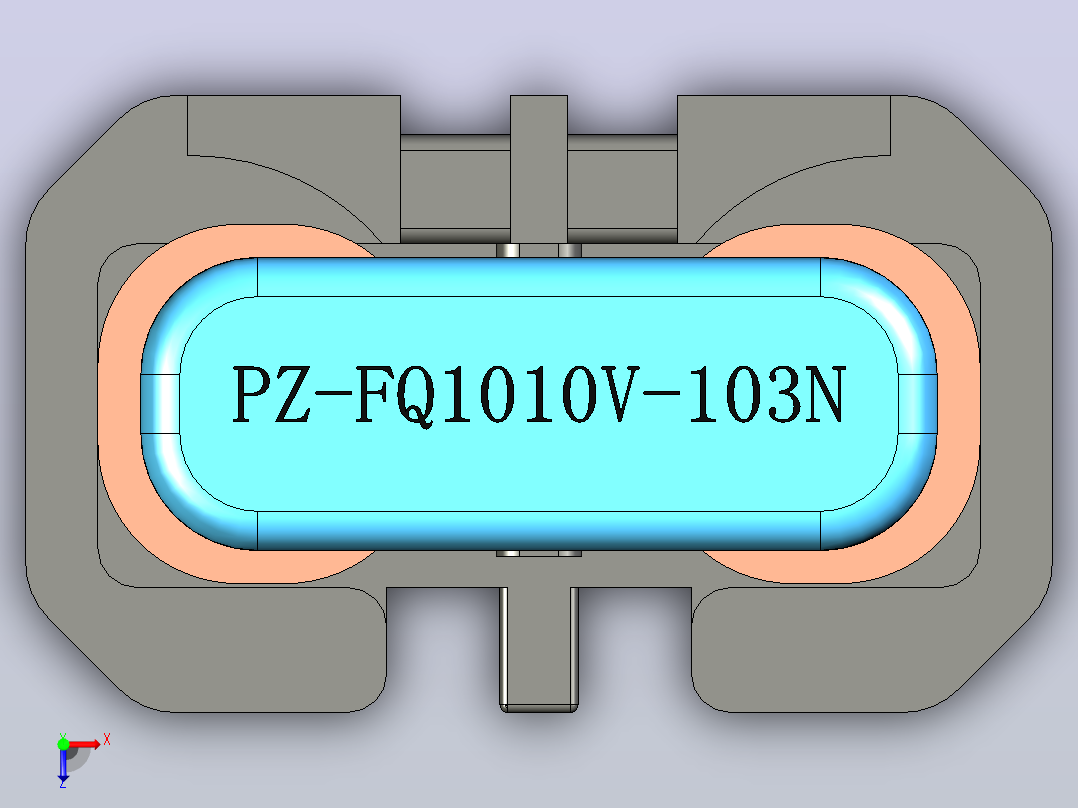 FQ1010V扁平线共模扼流圈俯视图