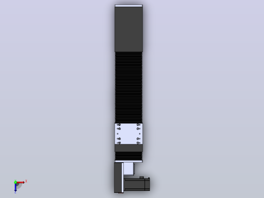 直线模组DMBF100-RBCR（电机右后折）[DMBF100-L45S500-DT400-A2U-RBCR]俯视缩略图