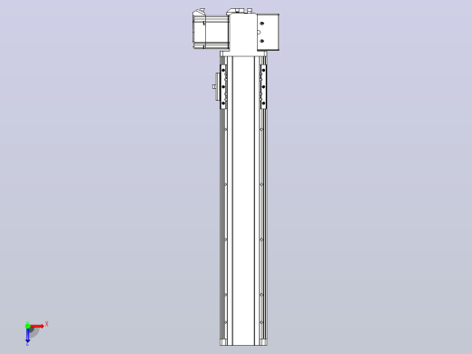 皮带直线轴半封闭可选导轨TPA-HNB-85D-90-L350-LP-Y-P20-N3俯视缩略图