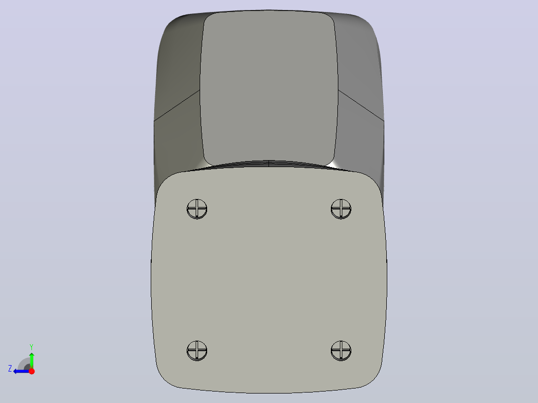 固定式条码扫描器右视图