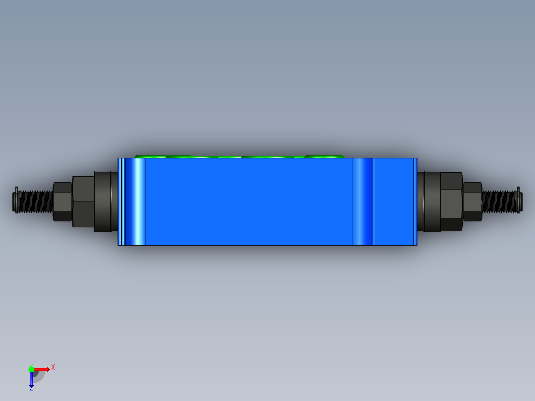 Z2FS22-3XJ叠加式单向节流阀俯视图