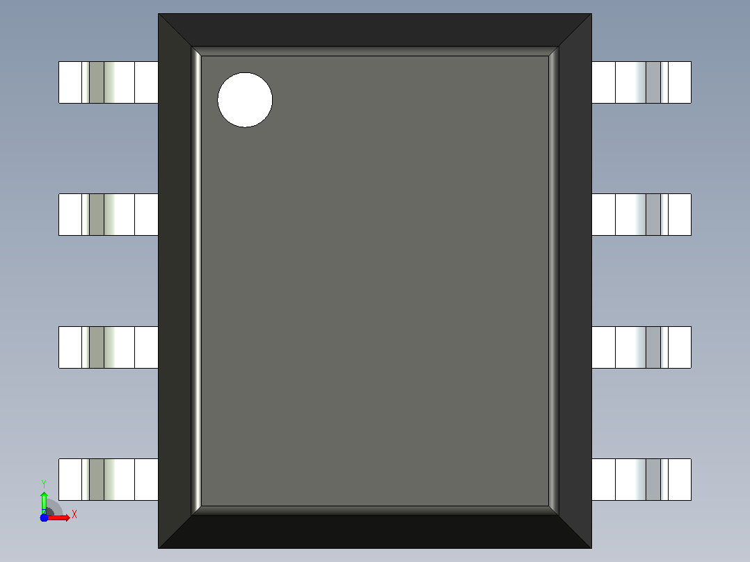 106x SOIC 封装（小外形集成电路）SOIC127P600X330-8N前视图