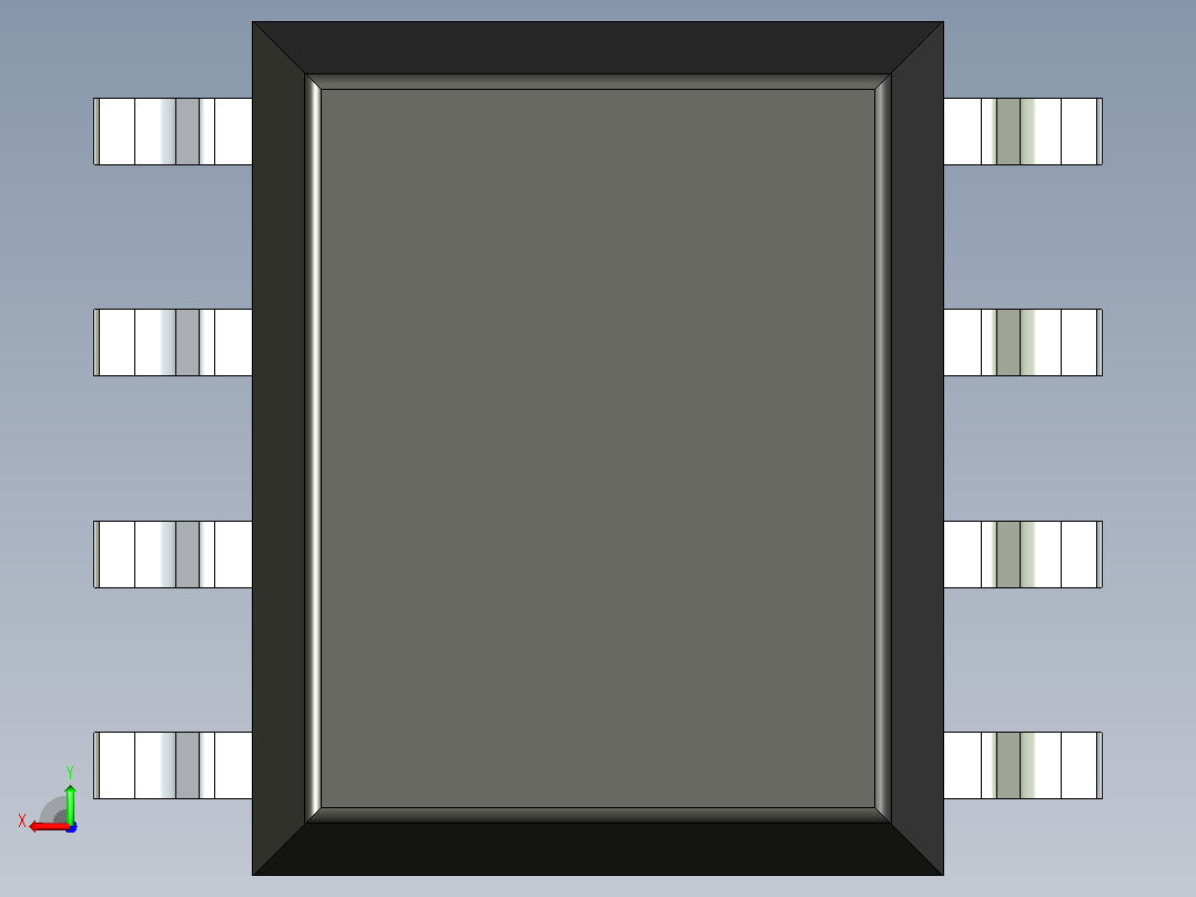 106x SOIC 封装（小外形集成电路）SOIC127P600X330-8N后视图