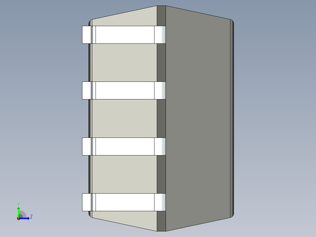 106x SOIC 封装（小外形集成电路）SOIC127P600X330-8N左视图