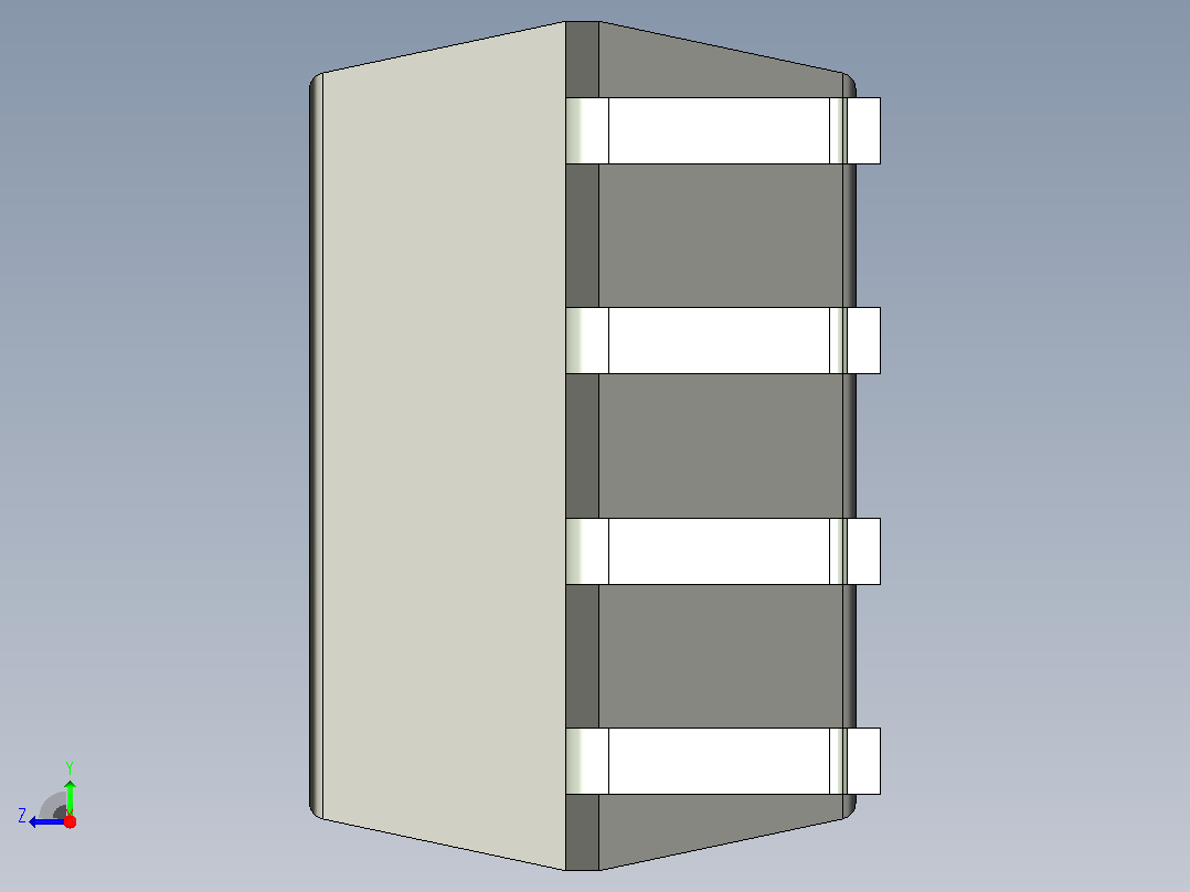 106x SOIC 封装（小外形集成电路）SOIC127P600X330-8N右视图